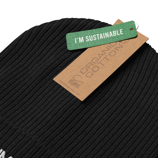 “Bring back Humanity”Organic ribbed beanie